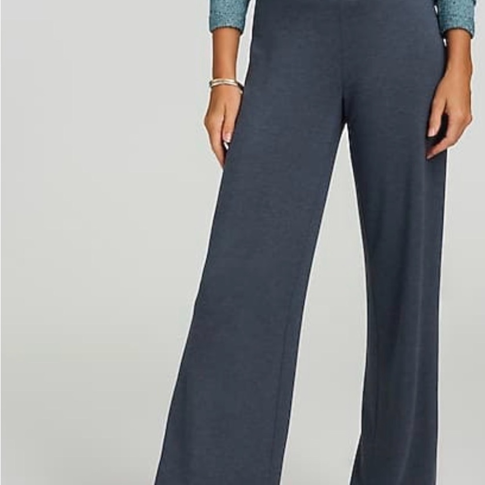 J.Jill Women's Fleece Wide-Leg Pants